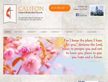 Tablet Screenshot of califonumc.org